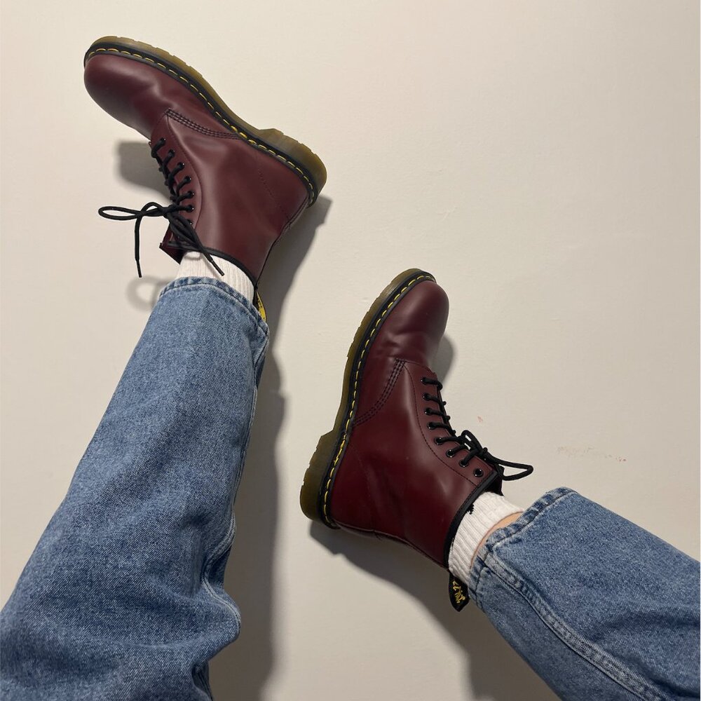 Classic Cherry Red Dr. Martens Boots